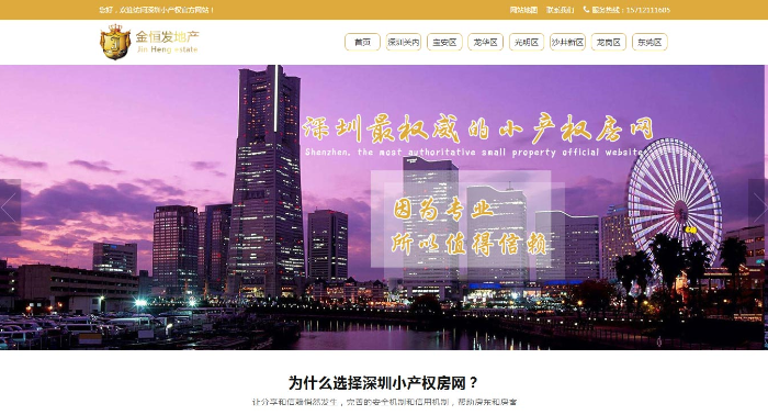 金恒发多网营销网站建设案例